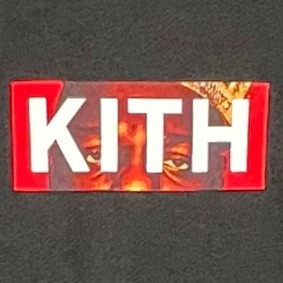 Kith Notorious BIG Crown Graphic Black Hooded Pullover Sweatshirt - Picture 2 of 14